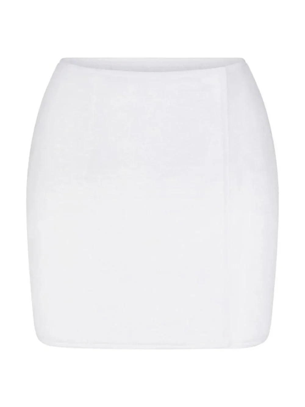 SKIMS Terry Cover Ups MINI WRAP SKIRT | Snow | M | NWT 🏷️